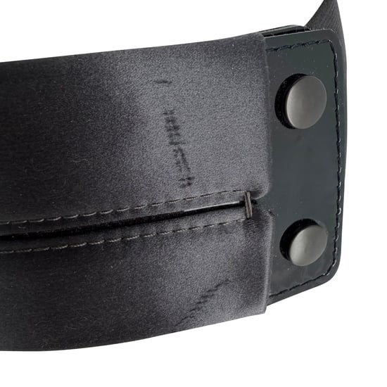 Lanvin Wide Waist Belt in Black Satin - Image 4