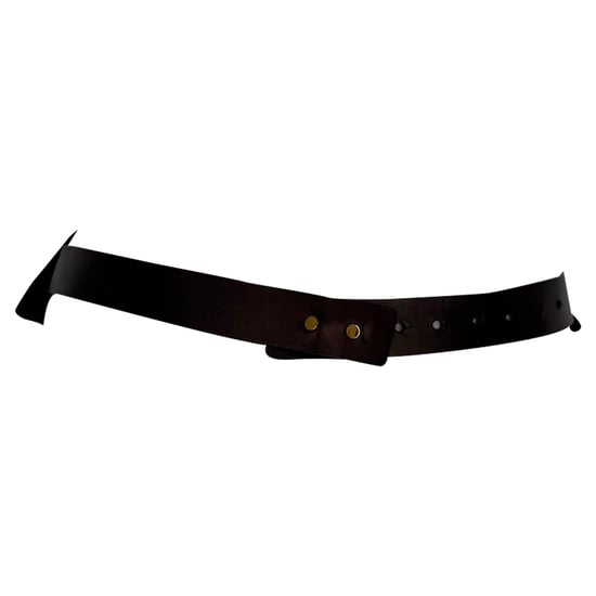 Saint Laurent Paris Shield Belt in Brown Leather - Image 3