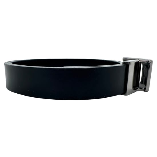 Gucci G Silver Tone Logo Buckle Belt in Black Leather - Image 5