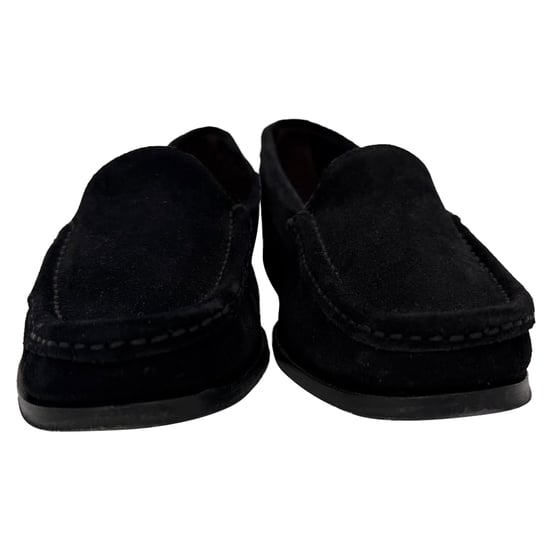 The Row Ruth Loafers in Black Suede - Image 3
