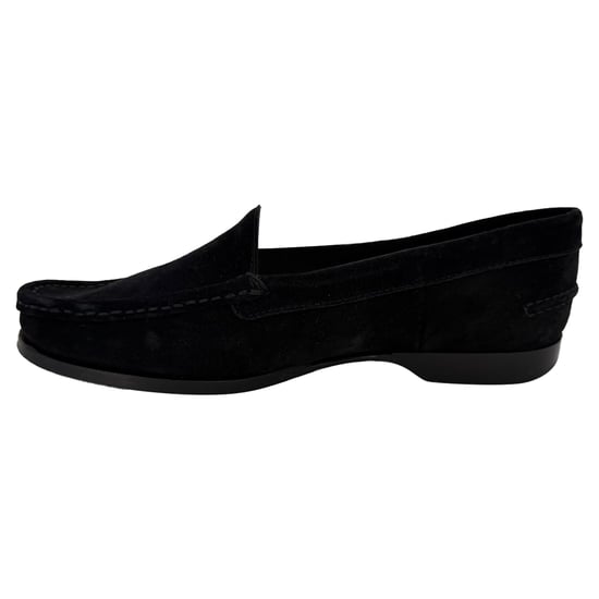 The Row Ruth Loafers in Black Suede - Image 4