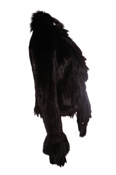 Roberto Cavalli, zwarte nerts bontjas - Image 2