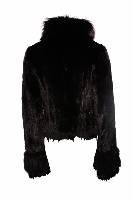 Roberto Cavalli, zwarte nerts bontjas - Image 3