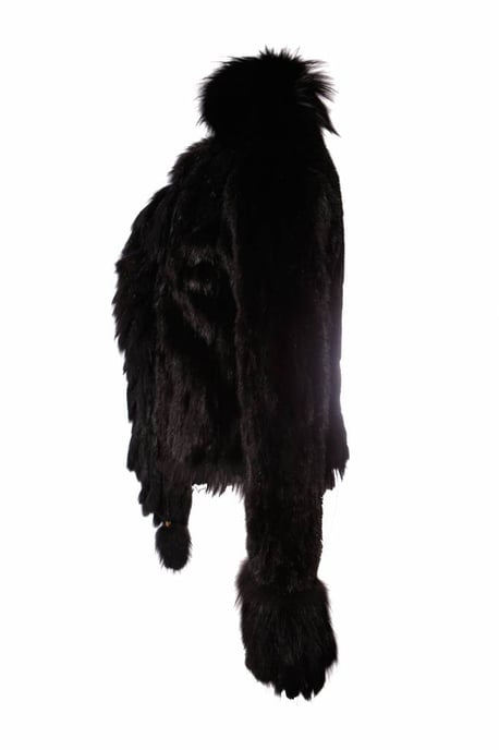 Roberto Cavalli, zwarte nerts bontjas - Image 4