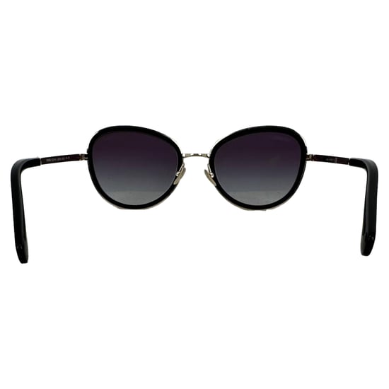Chanel Gradient Crystal Round Glasses in Black Metal - Image 6