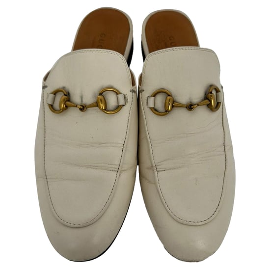 Gucci Horsebit Accent Mules in Witte Lederen - Image 3