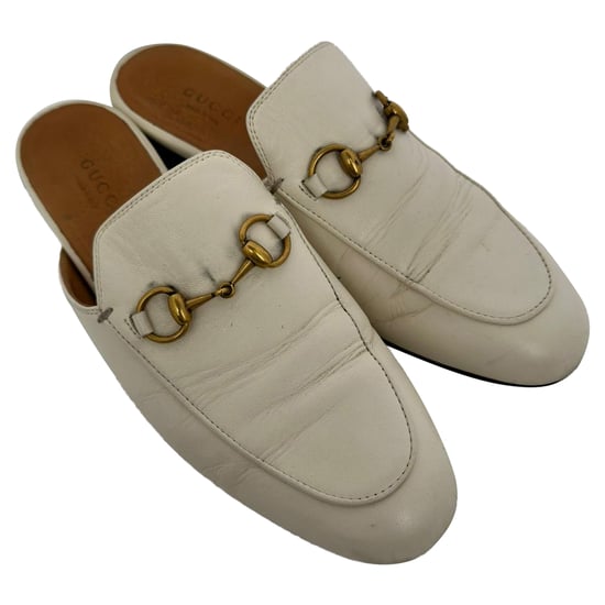 Gucci Horsebit Accent Mules in Witte Lederen - Image 4