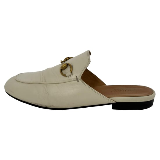 Gucci Horsebit Accent Mules in Witte Lederen - Image 6