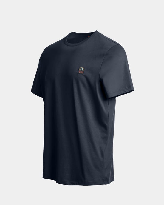 Short Sleeve Logo Detail T-Shirt in Charcoal - Image 2