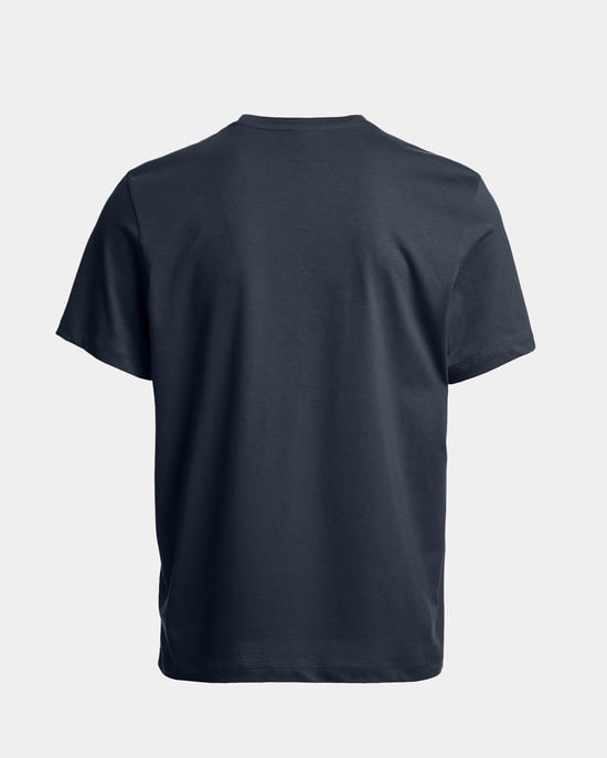 Short Sleeve Logo Detail T-Shirt in Charcoal - Image 3