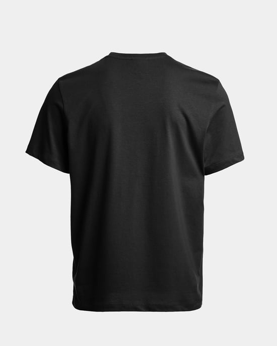 Short Sleeve Logo Detail T-Shirt in Black - Image 3