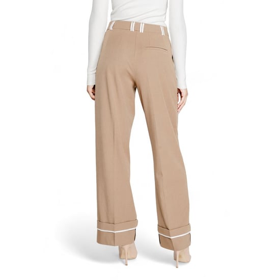 Enkel Bruine Gerecycleerde Polyester Casual Broek - Image 2