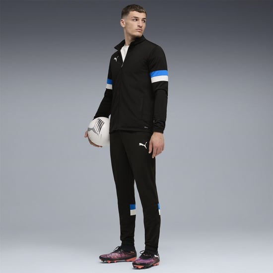 Men's Puma Piping Tracksuit in Black/Wh - Image 3