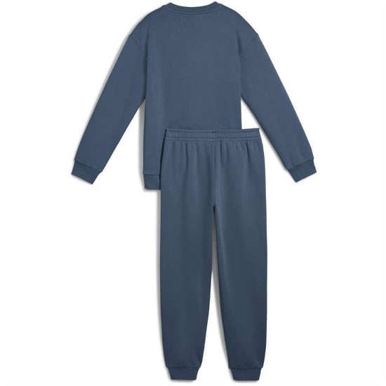 Boys Puma Kids Elevated Relaxed Crew Fleece Tracksuit in Dark Indigo - Image 2