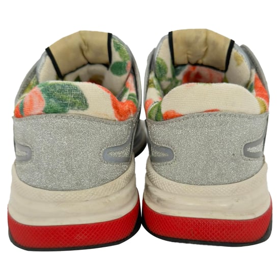 Gucci Ultrapace Low Top Sneakers in Silver Glitter - Image 6