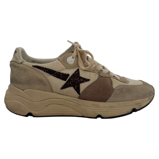Golden Goose Hardloopschoenen met Paneel in Wit Nylon en Suède - Image 1