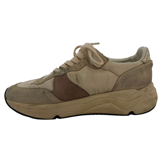 Golden Goose Hardloopschoenen met Paneel in Wit Nylon en Suède - Image 2
