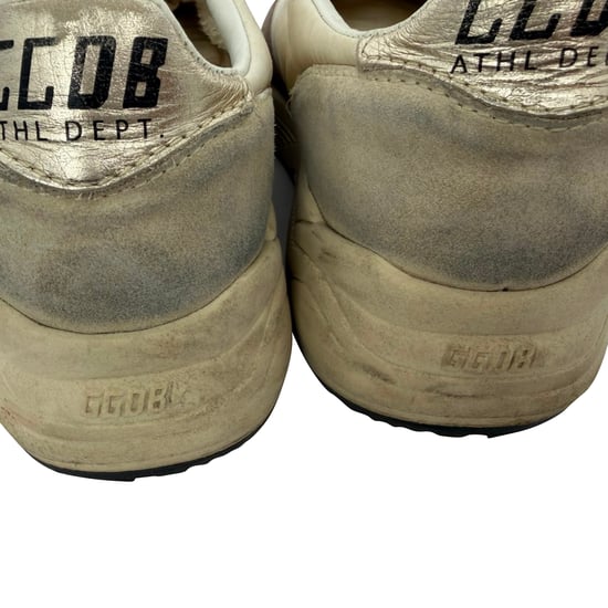 Golden Goose Hardloopschoenen met Paneel in Wit Nylon en Suède - Image 3