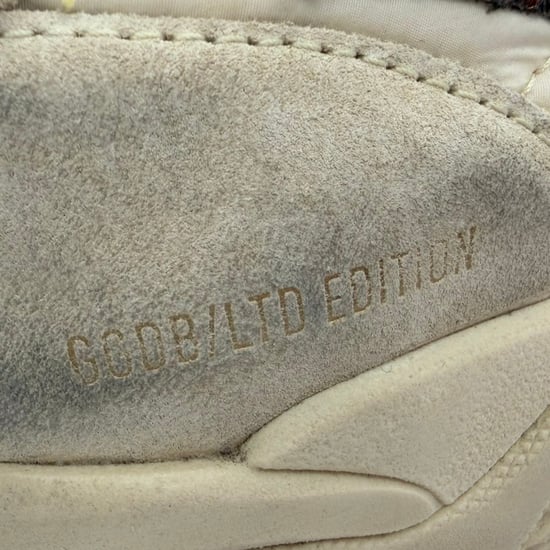 Golden Goose Hardloopschoenen met Paneel in Wit Nylon en Suède - Image 4