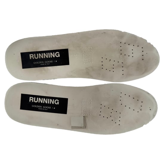 Golden Goose Hardloopschoenen met Paneel in Wit Nylon en Suède - Image 5