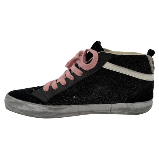Golden Goose Mid-Star Hoge Sneakers in Zwart Suède - Image 4