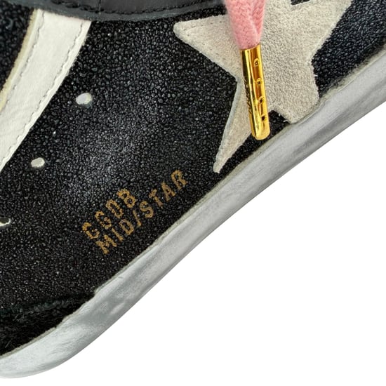 Golden Goose Mid-Star Hoge Sneakers in Zwart Suède - Image 6