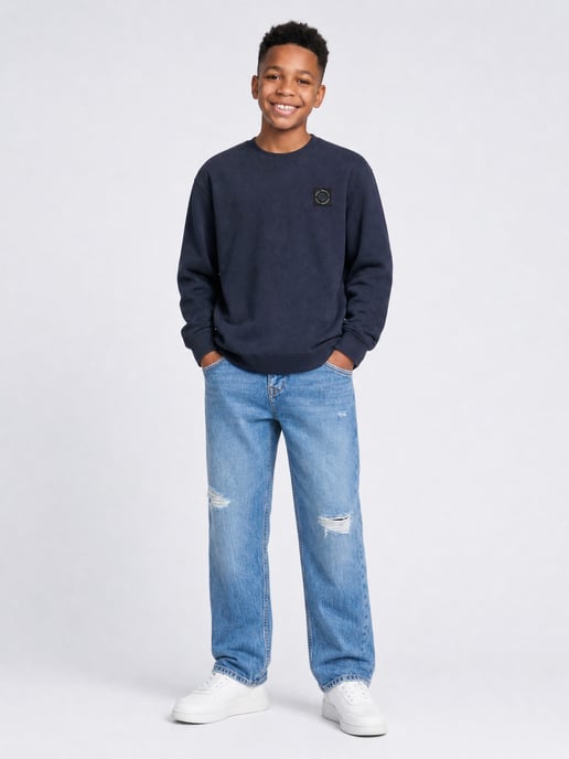 Petrol Industries - Jongens Sweater met ronde hals Millhill - Blauw - Image 5