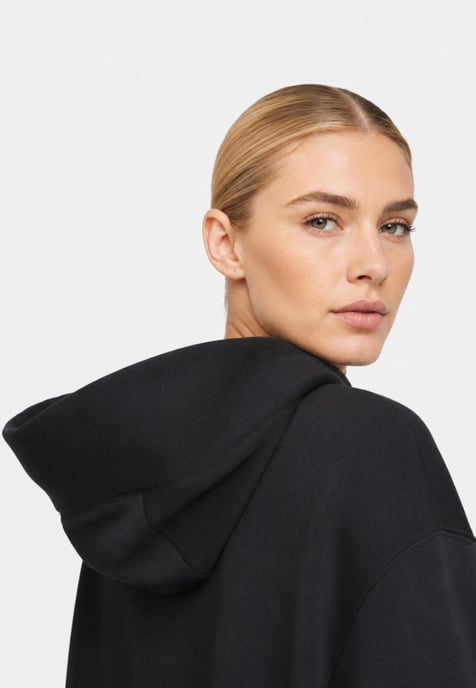 Nike Womens Oversized Phoenix Tracksuit in Black - Image 3