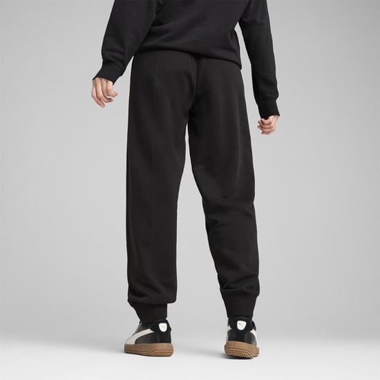 Women's Puma Ess Script Comfort Sweatpants Tr Cl Joggers in Puma Black - Image 4