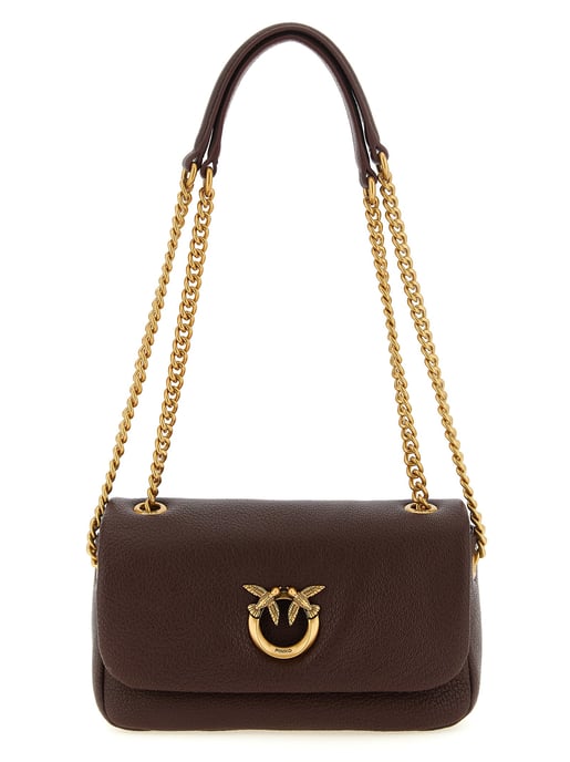 PINKO Brown Lamb Leather Shoulder Bag - Image 1