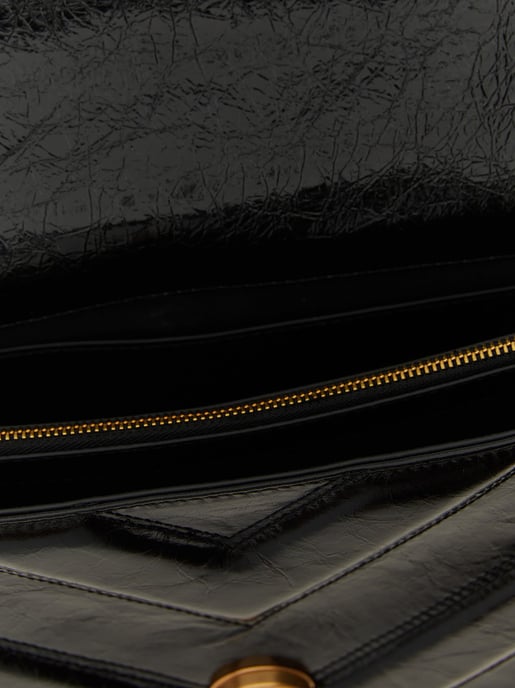PINKO Black Calfskin Shoulder Bag - Image 4