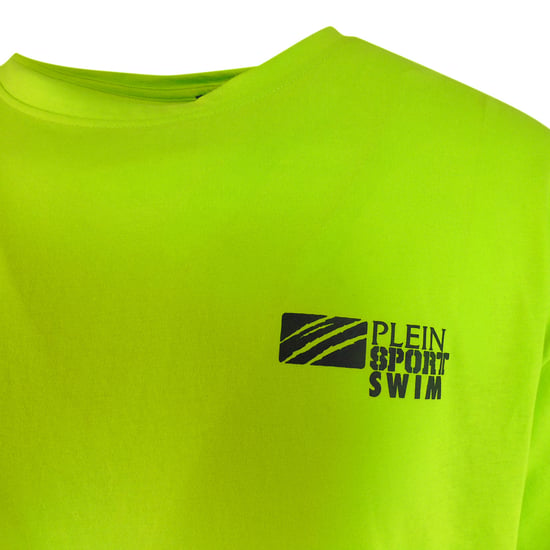 Basis Korte Mouwen Logo T-shirt in Geel - Image 4