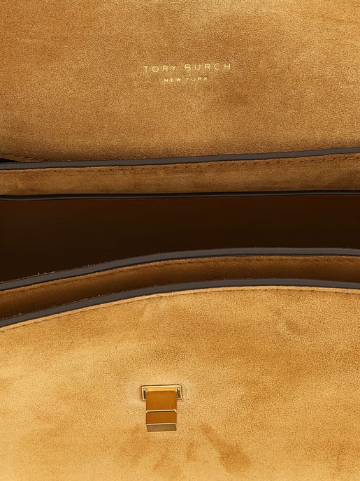 Tory Burch Brown Calfskin Shoulder Bag - Image 4
