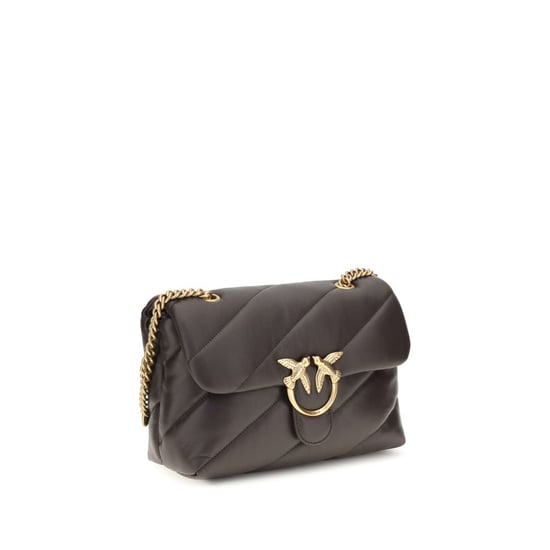 PINKO Brown Calf Leather Bos Taurus Shoulder Bag - Image 2