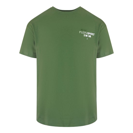 Korte Mouwen T-shirt in Olijf - Image 1