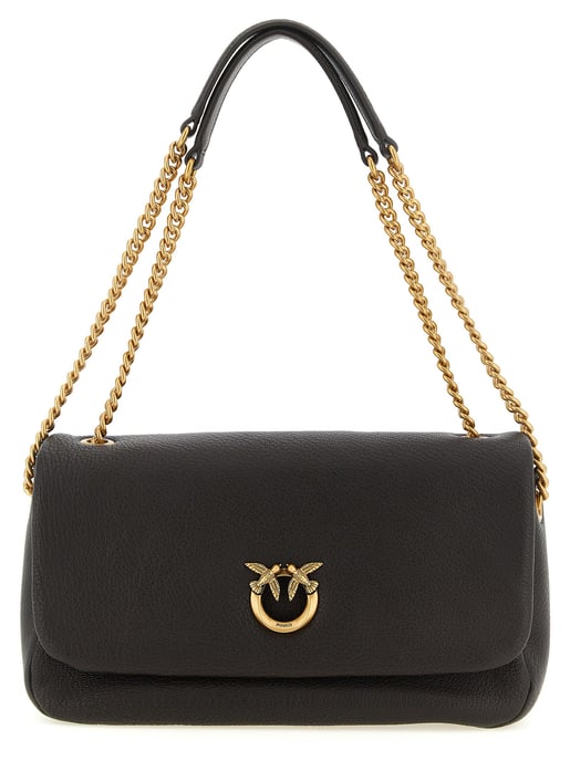 PINKO Brown Lamb Leather Shoulder Bag - Image 1