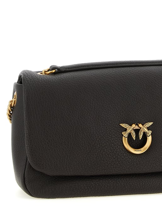 PINKO Brown Lamb Leather Shoulder Bag - Image 3