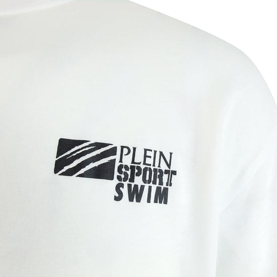 Klassieke T-shirt met Korte Mouwen en Logo in Wit - Image 2
