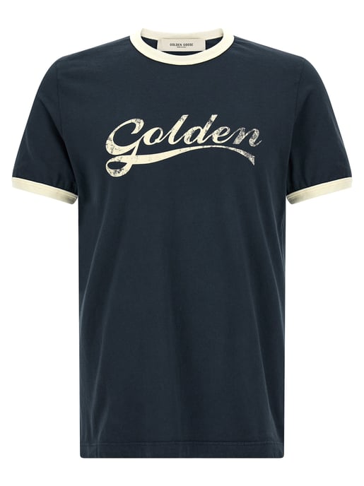 Golden Goose Blue Cotton T-Shirt - Image 1