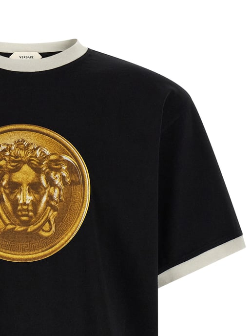 Versace Black Cotton T-Shirt - Image 3