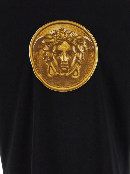 Versace Black Cotton T-Shirt - Image 4