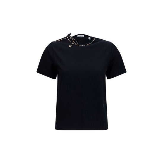 Burberry Black Cotton T-Shirt - Image 1