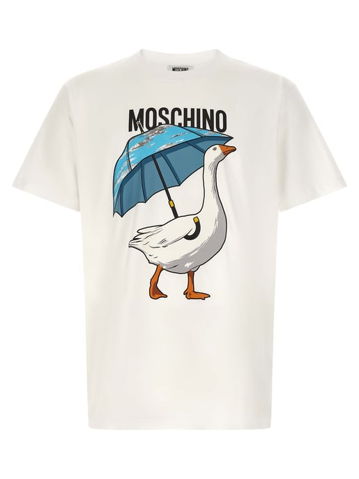 Moschino Witte Katoenen T-Shirt - Image 1
