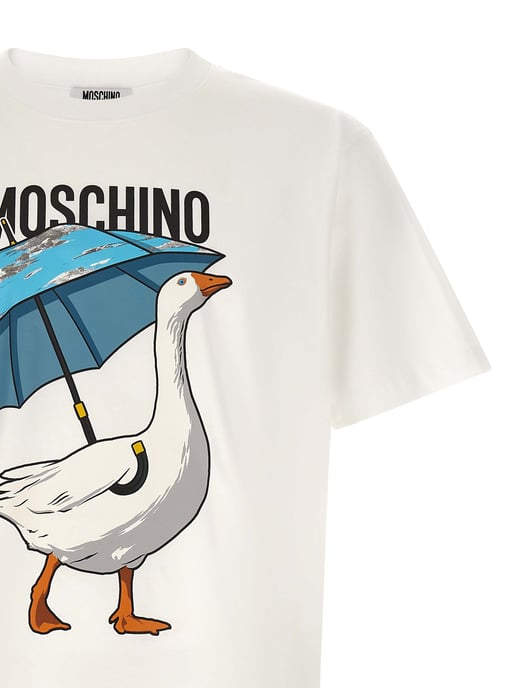 Moschino Witte Katoenen T-Shirt - Image 3