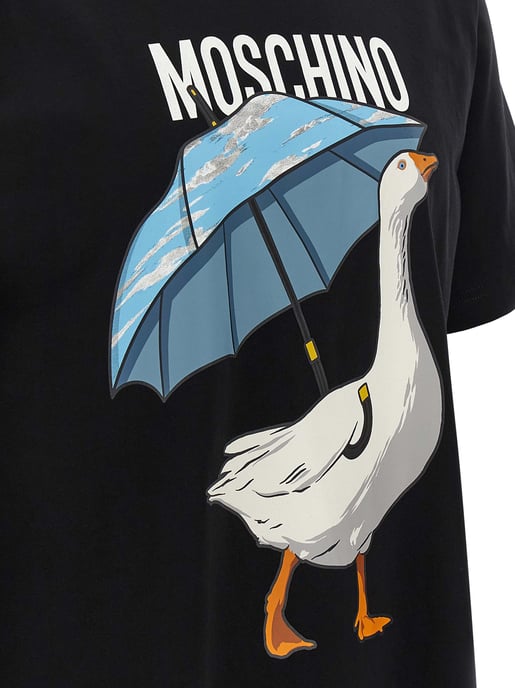 Moschino Zwarte Katoenen T-Shirt - Image 4