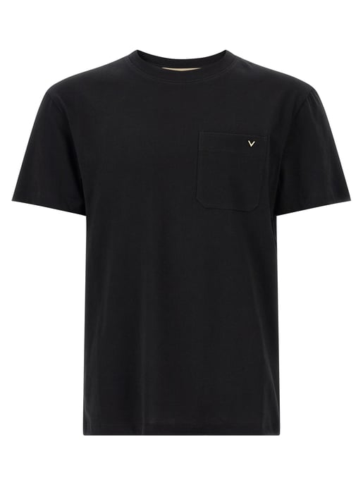 Valentino Garavani Zwarte Katoenen T-shirt - Image 1
