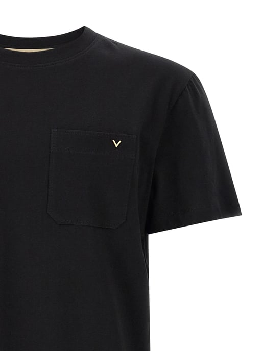 Valentino Garavani Zwarte Katoenen T-shirt - Image 3
