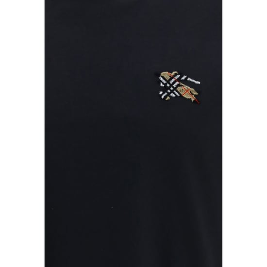 Burberry Black Cotton T-Shirt - Image 3