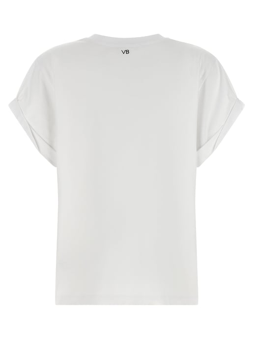 Victoria Beckham White Cotton T-Shirt - Image 2