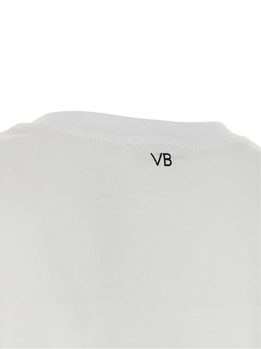 Victoria Beckham White Cotton T-Shirt - Image 4